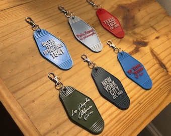 Llavero de motel personalizado impreso en 3D / Etiqueta de llave personalizada