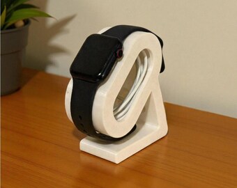 Base de carga/mesita de noche para Apple Watch impresa en 3D con cargador MagSafe