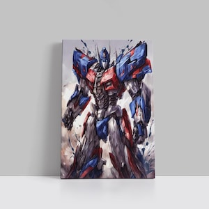 Optimus Prime Canvas Transformers Movie Poster Superhero Wall Art Autobots Movie Framed Canvas Print Home Decor J89 Birthday Gift