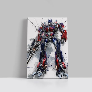 Optimus Prime Canvas Transformers Movie Poster Superhero Wall Art Autobots Movie Framed Canvas Print Home Decor J87 Birthday Gift