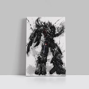 Starscream Canvas Transformers Movie Poster Superhero Wall Art Autobots Movie Framed Canvas Print Home Decor J110 Birthday Gift