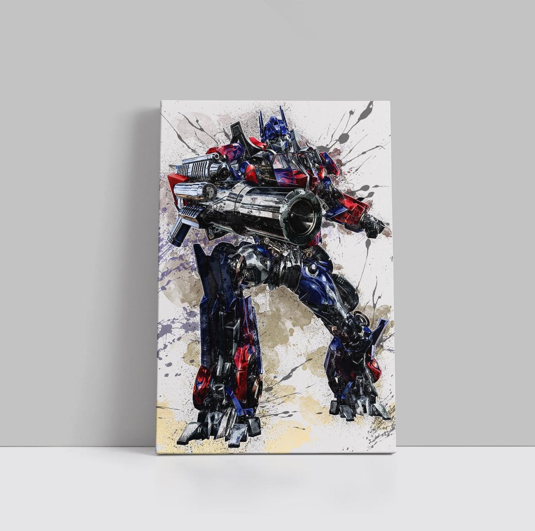 Optimus Prime Canvas Transformers Movie Poster Superhero Wall Art ...