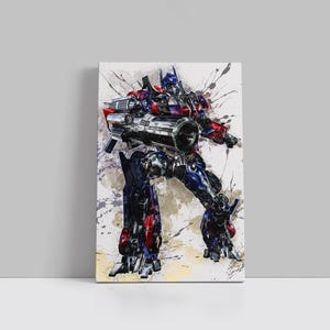 Optimus Prime Canvas Transformers Movie Poster Superhero Wall Art Autobots Movie Framed Canvas Print Home Decor J88 Birthday Gift