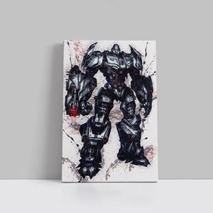 Megatron Canvas Transformers Movie Poster Superhero Wall Art Autobots Movie Framed Canvas Print Home Decor J75 Birthday Gift