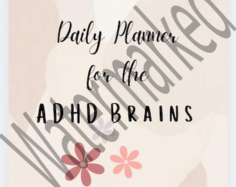 ADHD Daily Planner Printable – Neurodivergent-Friendly Focus Organizer | Routine + Habit Tracker PDF