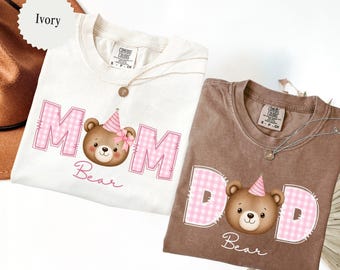 Bear First Birthday Family Matching Shirt