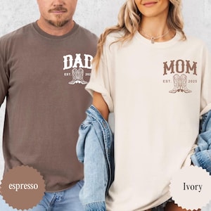 First Rodeo Birthday Family Matching Shirts, Custom Mom and Dad T-Shirts, Western Cowboy Cowgirl 1st Birthday Outfit