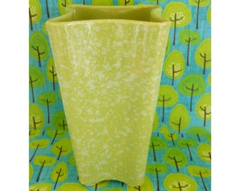 1950's Shawnee Stardust Chartreuse Vase