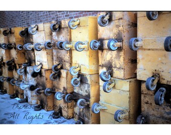 Signed Original Photograph “SLEEPING DUMPSTERS” ∎ Print With Mat ∎ Or Print Only