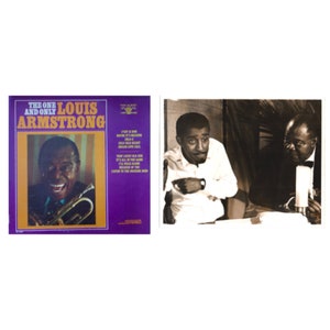 LOUIS ARMSTRONG Vinyl LP — The One And Only (1969) — Movie Still Of Sammy Davis, Jr. & Louis Armstrong &quot;A Man Called Adam&quot; (1966)