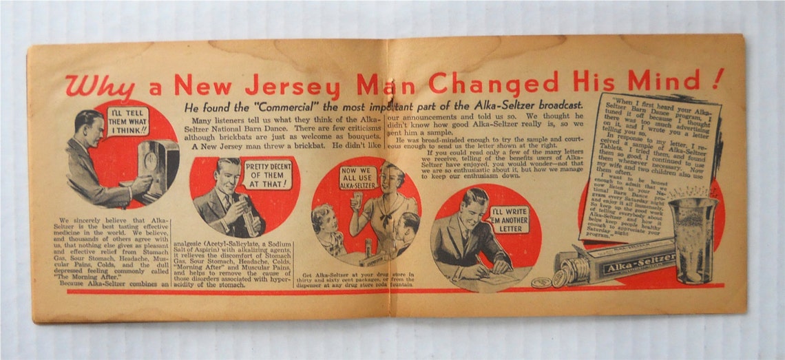 1930�s AlkaSeltzer &amp; John Hancock Insurance Advertising