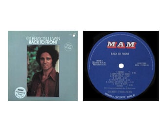 GILBERT O'SULLIVAN 'Back To Front" Vinyl Records — 1st Pressing Promo Copy / Blue Label — MAM Records (1972)