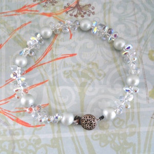 Vintage & Teardrop Bead Bracelet With Sterling Silver Clasp image 1