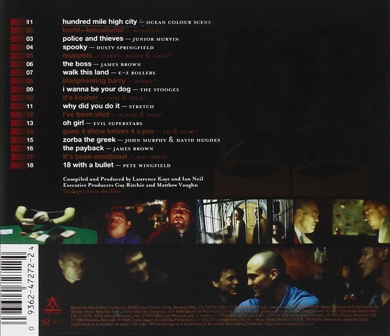 Lock, Stock and Two Smoking Barrels Film Soundtrack Sealed CD Director