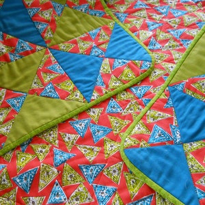 TRIANGLES Lap Quilt / Wall Hanging