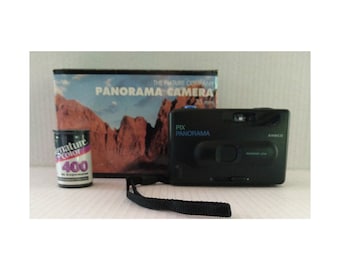 Ansco PIX Panarama Camera With Original Box & Two 35mm Film Rolls
