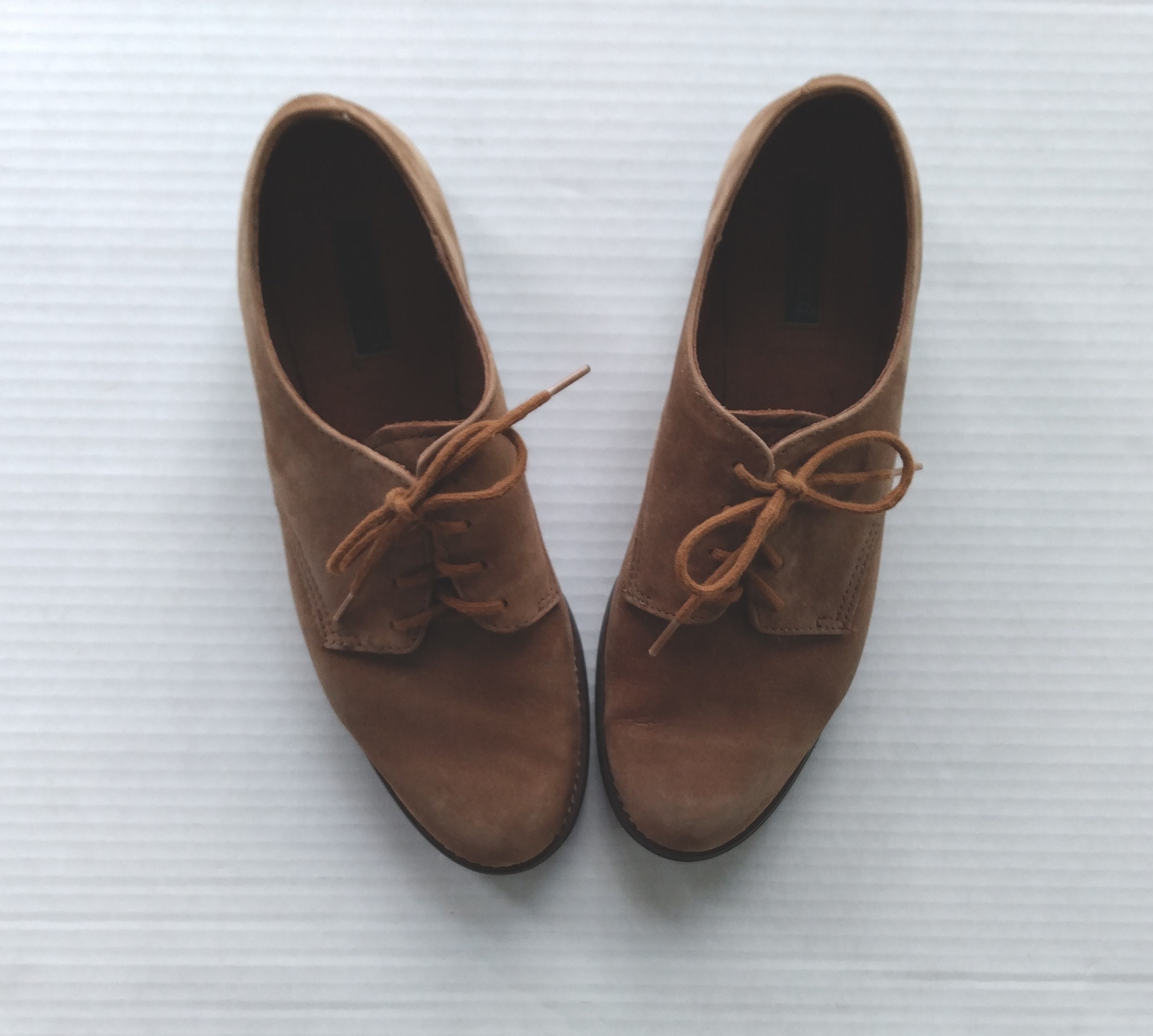 GH Bass Co. Brown Suede Lace Up Mens Size 7.5 Leather Shoes Mens Ranger Camp Moc Boat Shoe Light brown | G.H. Bass main image 3