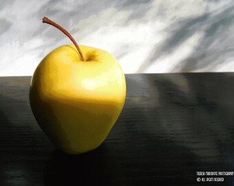 Signed Original Photograph “ONE APPLE” ∎ Print With Mat ∎ Or Print Only