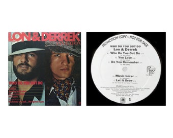 Lon & Derrek "Who Do You Out Do" Vinyl Album PROMO Copy — AM Records (1975)