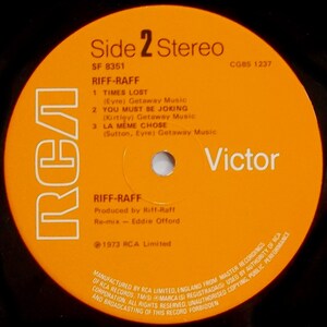 RIFF RAFF 1973 British Import Original Release image 4