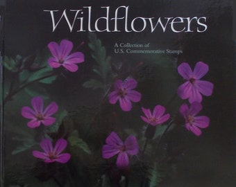 WILDFLOWERS — A Collection of U.S. Commemorative Stamps Hardcover With Presentation Jacket