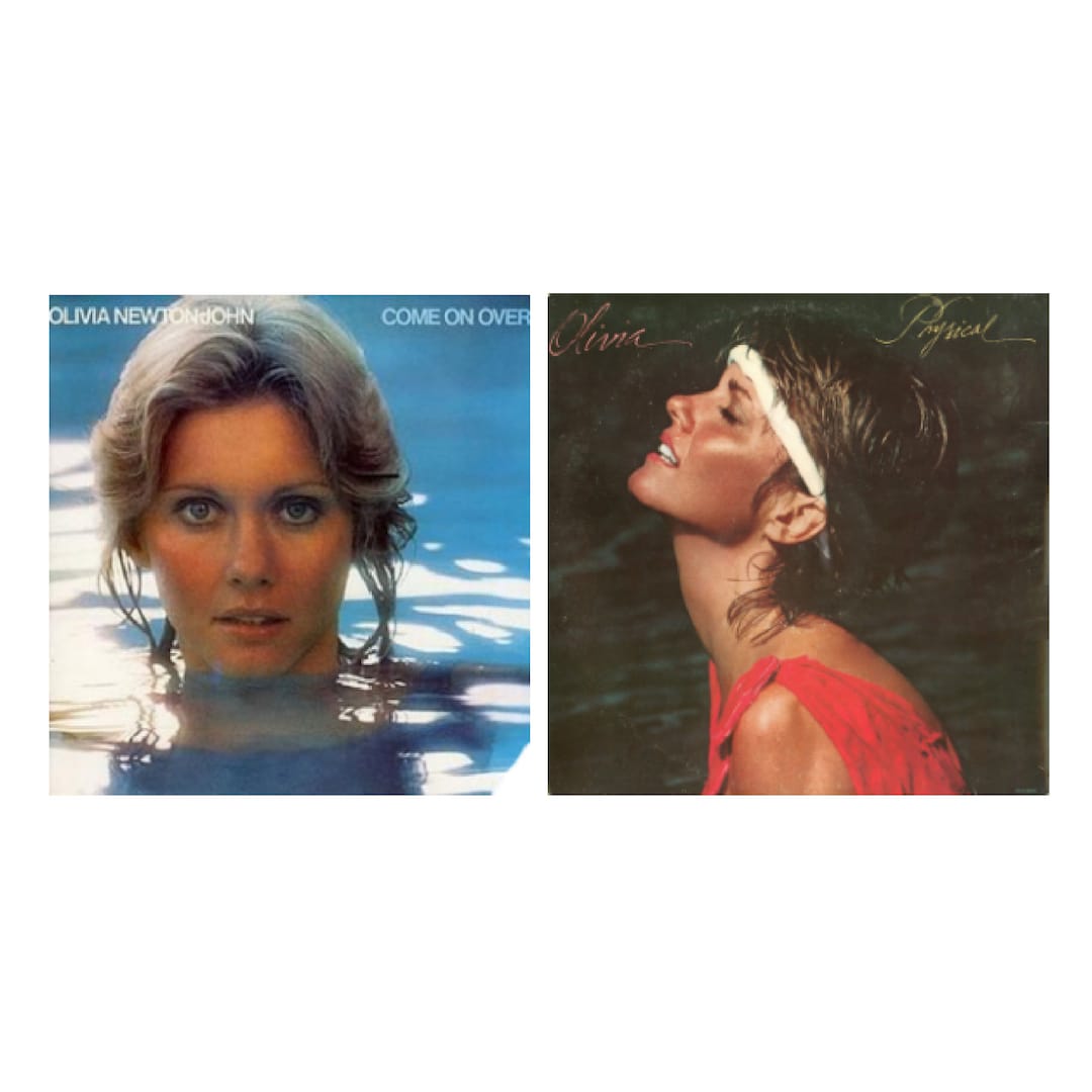 OLIVIA NEWTON JOHN • 2 Vinyl Albums • Come on Over (1976) & Physical