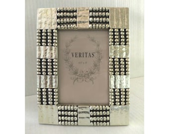 Modern Silver Plated Picture Frame — Veritas By The Weston Gallery