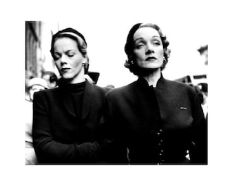 Joseph W. Brady Original 16" x 20" Print Of Marlene Dietrich & Maria Riva
