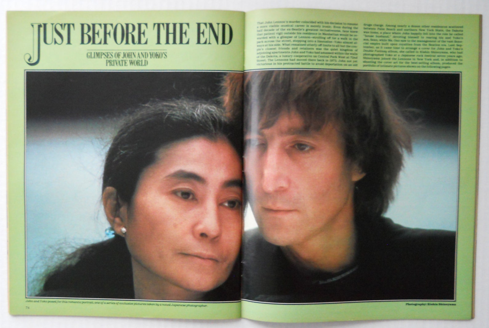 1981 LIFE Magazine John Lennon at Home Etsy