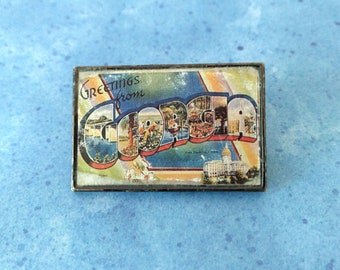 Vintage "Greetings From Georgia" Souvenir Pin