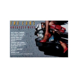 The Cars CASSETTE — The Cars Greatest Hits — Electra Records (1985)