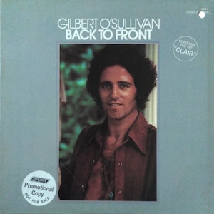 GILBERT O&#39;SULLIVAN &#39;Back To Front&quot; Vinyl Records — 1st Pressing Promo Copy / Blue Label — MAM Records (1972)