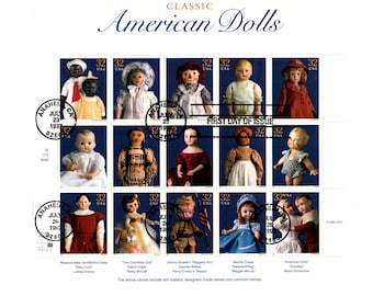 U.S. First Day Of Issue CLASSIC AMERICAN DOLLS — Postmarked July 20, 1997, Anaheim, California 92803