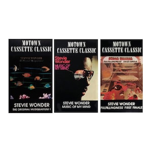 Stevie Wonder • MOTOWN CASSETTE CLASSIC Series • &quot;The Original Musiquarium 1&quot; • &quot;Music Of My Mind&quot; • &quot;Fulfillingness First Finale&quot;