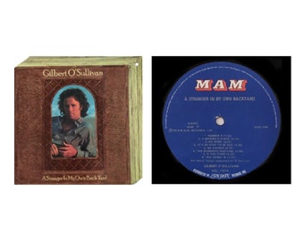 GILBERT O"SULLIVAN "A Stranger In My Own Back Yard" Vinyl Album — 1st Pressing Promo Copy / Blue Label — MAM Records (1974)