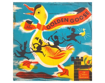 Rare 1950's 10" 78 RPM Vinyl — The Golden Goose — The Children's Record Guild