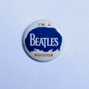 Original 1964 I'm A Beatles Booster Pin-Back Button