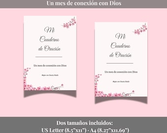 Mi Cuaderno de Oración – Devocional cristiano imprimible | Diario de oración 30 días | Mujer con Gracia Studio PDF