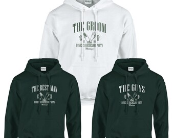 The Groom & The Guys Hoodie, Bachelor Party Hoodie, Groom Squad Hoodie, Funny Wedding Party Gift, Best Man Hoodie