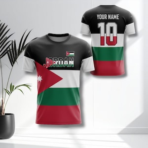 Set di maglie da calcio Jordan, nome e numero personalizzati, maglie per tifosi della Coppa del Mondo 2026
