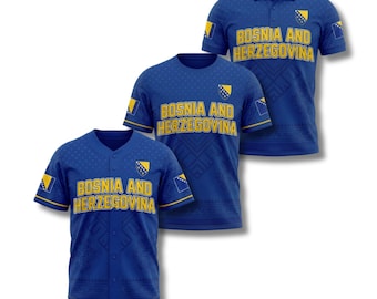 Bosnia and Herzegovina Jersey, Bosnia Shirt, Country Pride Fan Apparel