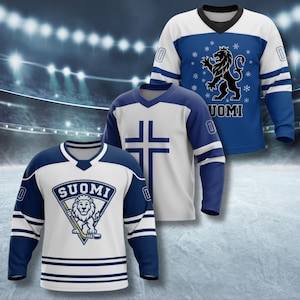 Suomi hockey jersey - Etsy 日本