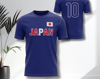 Camiseta de fútbol de Japón, nombre y número personalizados, para aficionados del Mundial 2026