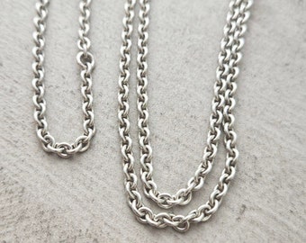 Collier porte alliance en argent sterling (version robuste)