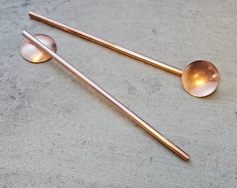 Solid Copper Cocktail Stirrer & Straw