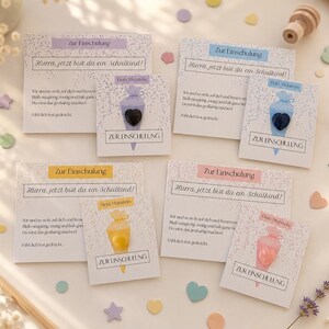 Back to School Gift Set: Your Courage Stone & Greeting Cards | Personalized 1st Grade Gift Set for Schoolchildren under €10