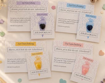 Back to School Gift Set: Your Courage Stone & Greeting Cards | Personalized 1st Grade Gift Set for Schoolchildren under €10