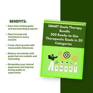 SMART Goals & Objectives Therapy Guide | 500+ Ready-to-Use Goals for Treatment Planning, Progress Notes, and More