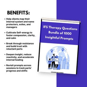 IFS Therapy Questions Bundle | Therapy Prompts for Self, Parts, Internal Family Systems PDF