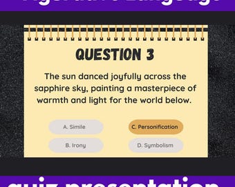 Figurative Language Presentation | Engaging PowerPoint & Canva Slides for Teaching Simile, Metaphor, Personification, Hyperbole